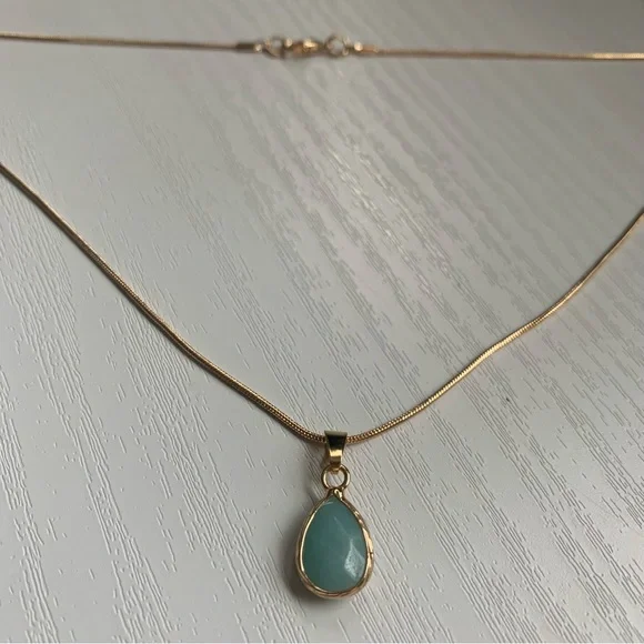 • NEW! Dainty Amazonite Necklace • - Picture 5 of 14